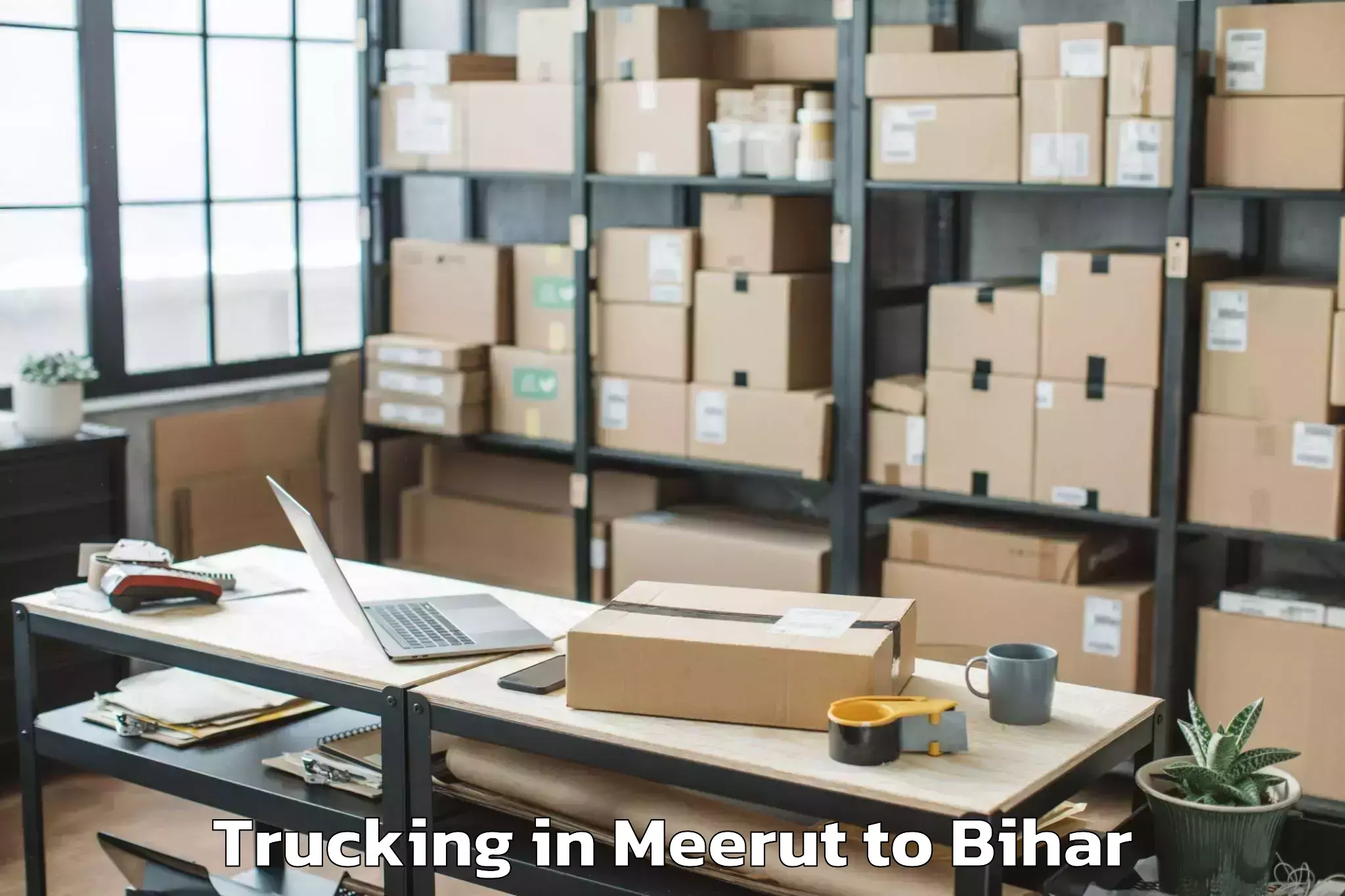 Book Your Meerut to Laukaha Trucking Today